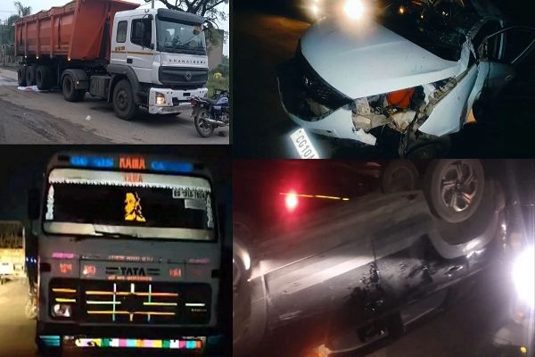 रायगढ़ बना हादसों का गढ़ हाईवे-49 और राज्य मार्ग तमनार में एक ही रात में 3 दुघर्टना,1 की मौत 5 घायल