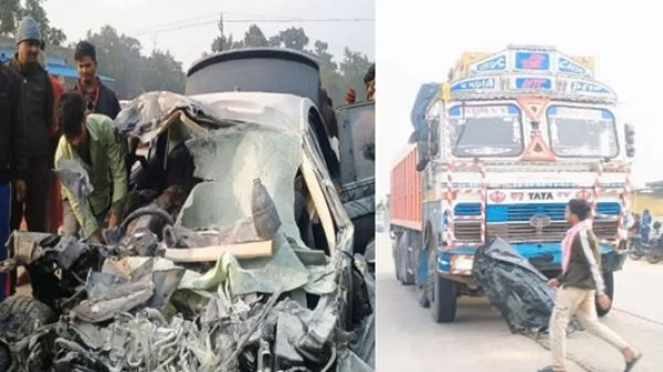 ट्रक की ठोकर से 4 लोगों की मौत