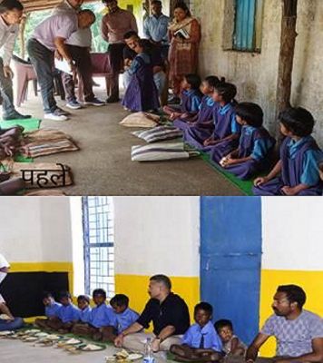सुदूर ग्राम चितालाता में प्राथमिक शाला के आवश्यक सुधार के दिए थे निर्देश, काम पूरा होने के बाद कलेक्टर ने लिया जायजा