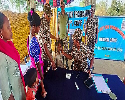 दूरस्थ वनांचल ग्राम धर्मापेंटा में सिविक एक्शन प्रोग्राम संपन्न