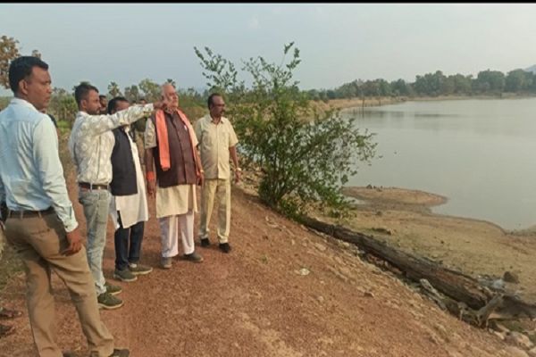 मछुआ कल्याण बोर्ड अध्यक्ष भरत मटीयारा का बीजापुर दौरा