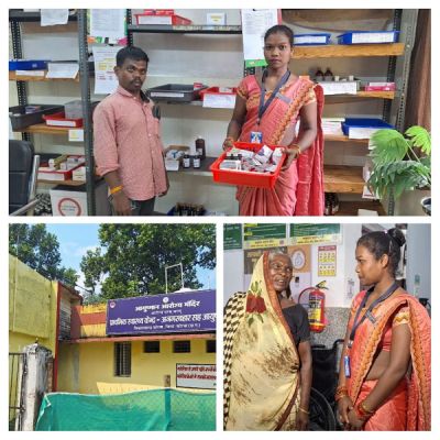  पहाड़ी कोरवा मंझनीन बाई करती है अस्पताल में सेवा, जिंदगी हुई खुशहाल