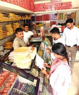 दीपावली पर्व पर खाद्य पदार्थों की गुणवत्ता जांच जारी, 03 नमूने अवमानक पाए गए