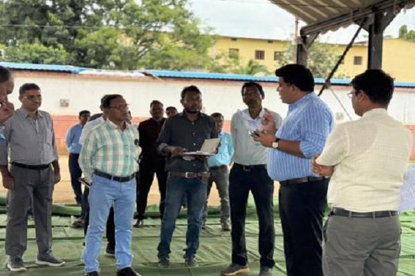 राज्योत्सव : कलेक्टर द्वारा आयोजन स्थल का किया पूर्व निरीक्षण