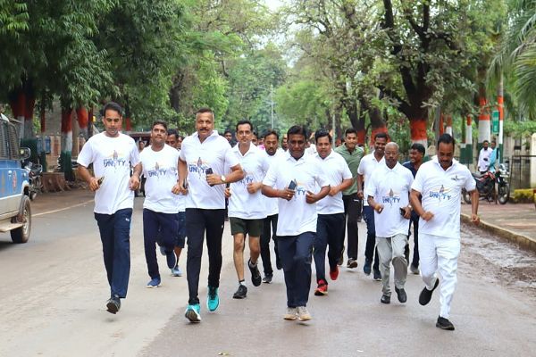  राष्ट्रीय एकता दिवस पर सद्भावना दौड़ का भव्य आयोजन