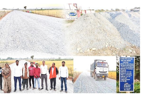  सहसपुर लोहारा विकासखंड अंतर्गत ग्राम खोलवा से कुम्हारी मार्ग पर लोक निर्माण विभाग द्वारा किए जा रहे वेट मिक्स मैकडम कार्य में गंभीर लापरवाही ।