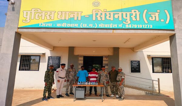अवैध शराब बिक्री पर करारा कबीरधाम पुलिस की लगातार कार्रवाई