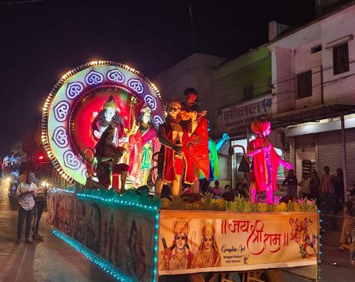  श्री राम नवमी उत्सव समिति के द्वारा मर्यादा पुरुषोत्तम भगवान श्री राम की जन्मोत्सव  दल्लीराजहरा में धूमधाम से मनाया गया।