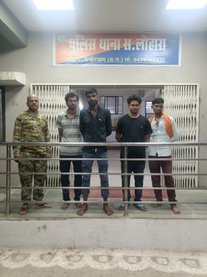 जुएं के फड़ में पुलिस का धावा 4 जुवाड़ी सपड़ाये