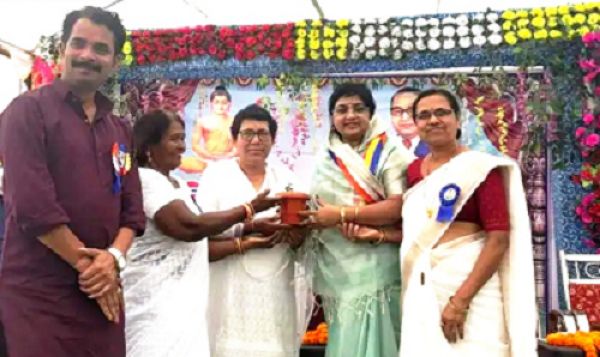 प्रज्ञा बुद्ध विहार में हर्षोल्लास : डॉ. आंबेडकर की 135वीं जयंती का भव्य आयोजन