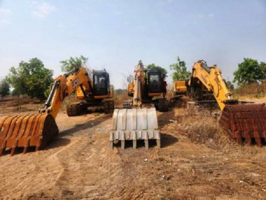 अवैध उत्खनन पर कार्रवाई, एक चैन माउटेंन का किया गया जब्त
