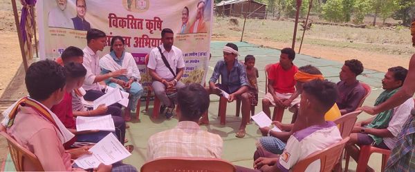 नारायणपुर के ग्रामीण अंचलों में गूंजा 'विकसित कृषि संकल्प'