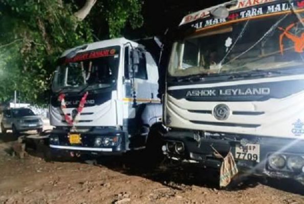 अवैध रेत उत्खनन के खिलाफ कार्यवाही, 3 हाइवा समेत 8 वाहन पकड़े गए