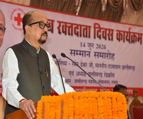 रक्तदान सबसे बड़ा दान, इससे बड़ी कोई सेवा नहीं - राज्यपाल श्री डेका
