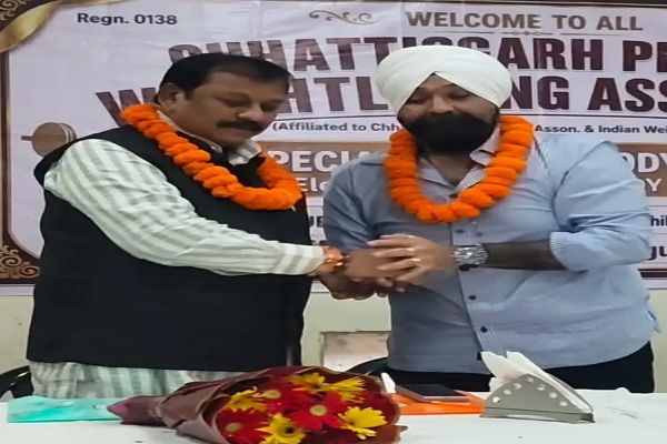 अरविन्दर सिंग खुराना बने छत्तीसगढ़ प्रदेश भारोत्तोलन संघ के अध्यक्ष