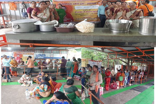  माँ कामाख्या धर्मादा ट्रस्ट के द्वारा विशाल भंडारा का आयोजन किया गया