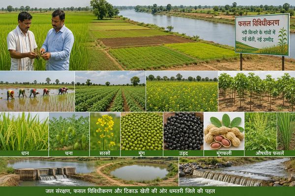  विशेष लेख : नदी किनारे के 152 गांवों में बदलेगा खेती का गणित, धान के साथ बढ़ेंगे आय के नए विकल्प