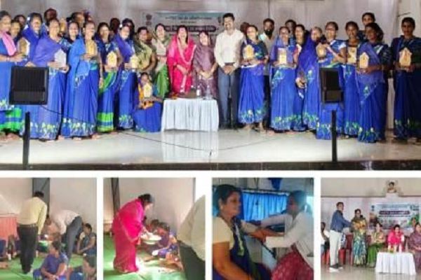 सफाई मित्रों व स्वच्छता दीदियों को किया गया सम्मानित