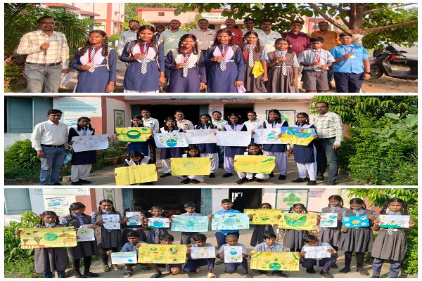  शासकीय उच्चतर माध्यमिक विद्यालय कामठी में ऊर्जा संरक्षण पर चित्रकला प्रतियोगिता आयोजित