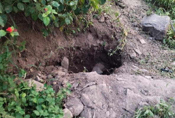 सोने के सिक्के मिलने की अफवाह, लोग कर रहे खोदाई