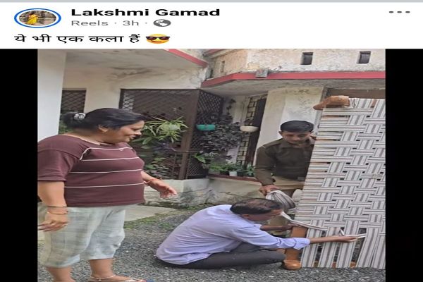 पुलिस वर्दी में खाट की बुनाईः एडीएम मैडम ने ड्यूटी कर रहे जवानों से बुनवाई खाट, वीडियो वायरल