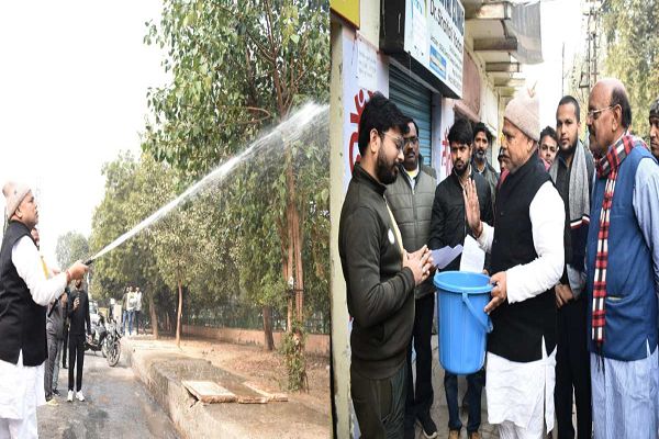 ऊर्जा मंत्री ने प्रदूषण मुक्त करने का लिया संकल्प: सड़कों पर उतरकर खुद ही की सफाई, खराब आबोहवा के चलते हुआ था प्रद्युम्न तोमर के बड़े भाई का निधन