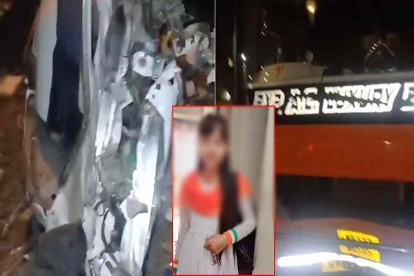 बस ने भाई-बहन को कुचला: बहन की मौके पर ही मौत, भाई घायल