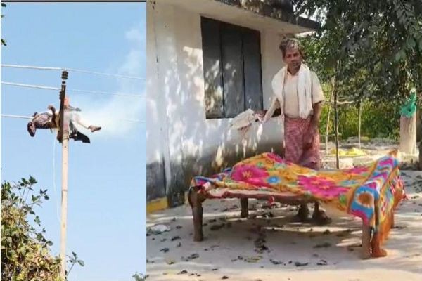 करंट से किसान की मौतः सिचाई पंप का कनेक्शन जोड़ने खंभे में चढ़ने के दौरान हादसा