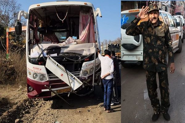 सिवनी में कुंभ यात्रियों से भरी बस ने एंबुलेंस को मारी टक्कर, ड्राइवर की मौत