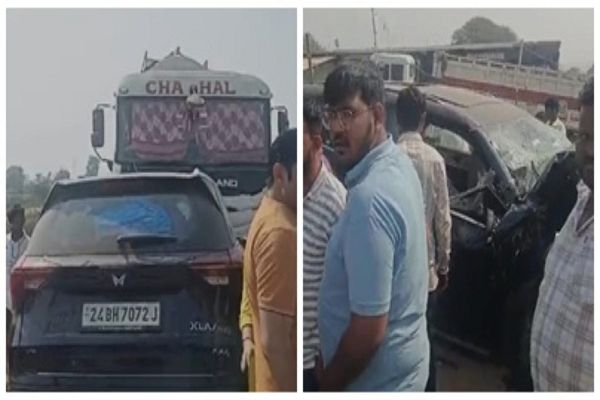 भीषण सड़क हादसे में एक ही परिवार के 3 की मौत, खड़े ट्रक से टकराई तेज रफ्तार कार, महाकुंभ से स्नान कर लौट रहे थे सभी  