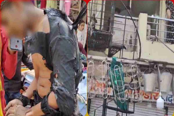 गैस रिफलिंग के दौरान ब्लास्ट: 2 बच्चे झुलसे, अवैध रूप से भरी जा रही थी टंकियां