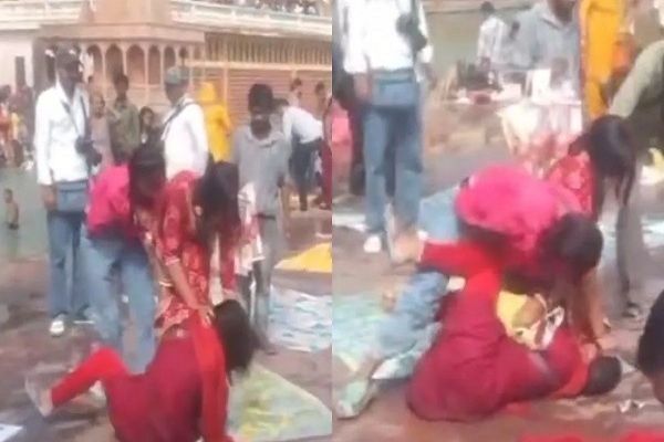 हरिद्वार के हरकी पौड़ी में तीन महिलाओं के बीच जमकर चले लात-घूंसे