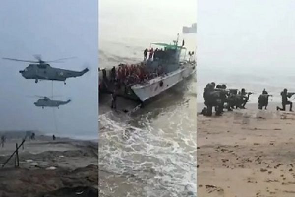 एक साथ दिखेगी भारतीय नौसेना, थलसेना और वायुसेना की ताकत
