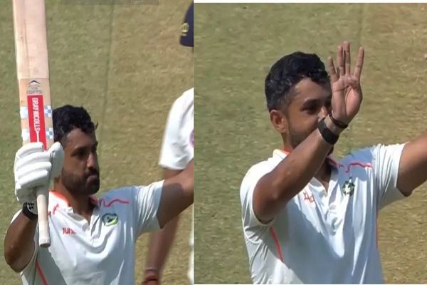 Vidarbha vs Kerala: Karun Nair के शतक से मजबूत हुई विदर्भ, अनोखे अंदाज में मनाया जश्&zwj;न